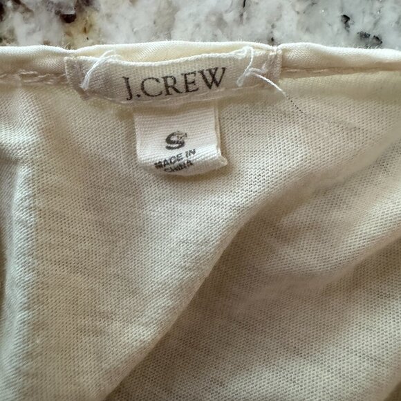 J.Crew cream tank top blouse cream S - Picture 3 of 5